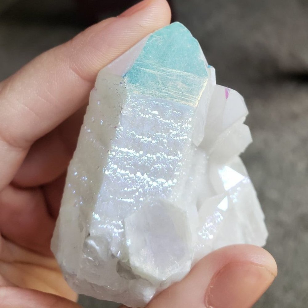 Angel Aura Quartz Free Form Cluster
